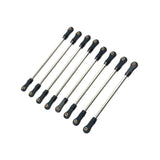 Maxbell 8Pcs Chassis Linkage Professional RC Chassis Link Rod for Yk4106 1/10 RC DIY black