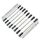 Maxbell 8Pcs Chassis Linkage Professional RC Chassis Link Rod for Yk4106 1/10 RC DIY black