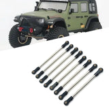 Maxbell 8Pcs Chassis Linkage Professional RC Chassis Link Rod for Yk4106 1/10 RC DIY black