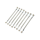 Maxbell 8Pcs Chassis Linkage Professional RC Chassis Link Rod for Yk4106 1/10 RC DIY argent