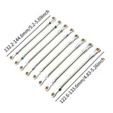 Maxbell 8Pcs Chassis Linkage Professional RC Chassis Link Rod for Yk4106 1/10 RC DIY argent