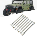 Maxbell 8Pcs Chassis Linkage Professional RC Chassis Link Rod for Yk4106 1/10 RC DIY argent