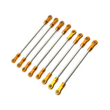 Maxbell 8Pcs Chassis Linkage Professional RC Chassis Link Rod for Yk4106 1/10 RC DIY gold