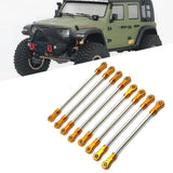 Maxbell 8Pcs Chassis Linkage Professional RC Chassis Link Rod for Yk4106 1/10 RC DIY gold