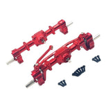 Maxbell 1:16 RC Front Rear Axle Easy to Install DIY Modified Upgrade for C14 C24 Red
