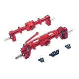 Maxbell 1:16 RC Front Rear Axle Easy to Install DIY Modified Upgrade for C14 C24 Red