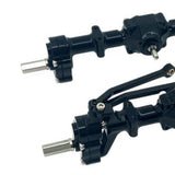 Maxbell 1:16 RC Front Rear Axle Easy to Install DIY Modified Upgrade for C14 C24 Black