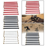Maxbell 8x Chassis Fixing Rod RC Car Upgrade Accessories for 1:12 Scale RC Car MN128 red