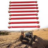 Maxbell 8x Chassis Fixing Rod RC Car Upgrade Accessories for 1:12 Scale RC Car MN128 red