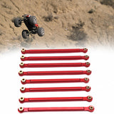 Maxbell 8x Chassis Fixing Rod RC Car Upgrade Accessories for 1:12 Scale RC Car MN128 red
