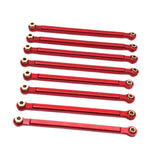 Maxbell 8x Chassis Fixing Rod RC Car Upgrade Accessories for 1:12 Scale RC Car MN128 red