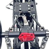 Maxbell 8x Chassis Fixing Rod RC Car Upgrade Accessories for 1:12 Scale RC Car MN128 red