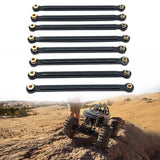 Maxbell 8x Chassis Fixing Rod RC Car Upgrade Accessories for 1:12 Scale RC Car MN128 black