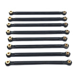 Maxbell 8x Chassis Fixing Rod RC Car Upgrade Accessories for 1:12 Scale RC Car MN128 black