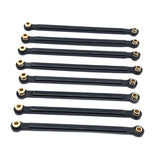 Maxbell 8x Chassis Fixing Rod RC Car Upgrade Accessories for 1:12 Scale RC Car MN128 black