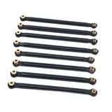 Maxbell 8x Chassis Fixing Rod RC Car Upgrade Accessories for 1:12 Scale RC Car MN128 black