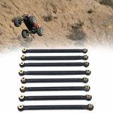 Maxbell 8x Chassis Fixing Rod RC Car Upgrade Accessories for 1:12 Scale RC Car MN128 black
