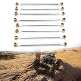 Maxbell 8x Chassis Fixing Rod RC Car Upgrade Accessories for 1:12 Scale RC Car MN128 silver
