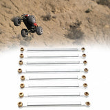 Maxbell 8x Chassis Fixing Rod RC Car Upgrade Accessories for 1:12 Scale RC Car MN128 silver