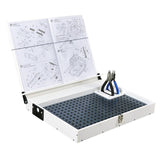 Maxbell Workbench for Model Making Model Shelf Portable Storage Box Model Work Table White