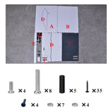 Maxbell Workbench for Model Making Model Shelf Portable Storage Box Model Work Table White