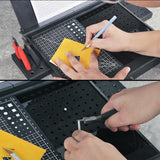 Maxbell Workbench for Model Making Model Shelf Portable Storage Box Model Work Table White