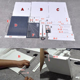 Maxbell Workbench for Model Making Model Shelf Portable Storage Box Model Work Table White