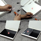 Maxbell Workbench for Model Making Model Shelf Portable Storage Box Model Work Table White