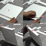 Maxbell Workbench for Model Making Model Shelf Portable Storage Box Model Work Table White