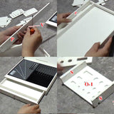 Maxbell Workbench for Model Making Model Shelf Portable Storage Box Model Work Table White