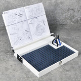 Maxbell Workbench for Model Making Model Shelf Portable Storage Box Model Work Table White