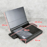 Maxbell Workbench for Model Making Model Shelf Portable Storage Box Model Work Table Black