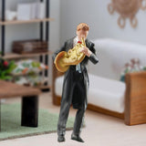 Maxbell 1:64 Scale Band Figurine Dioramas for Train Layout Micro Landscape DIY Scene French horn player