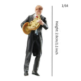 Maxbell 1:64 Scale Band Figurine Dioramas for Train Layout Micro Landscape DIY Scene French horn player