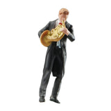 Maxbell 1:64 Scale Band Figurine Dioramas for Train Layout Micro Landscape DIY Scene French horn player