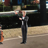 Maxbell 1:64 Scale Band Figurine Dioramas for Train Layout Micro Landscape DIY Scene Conductor