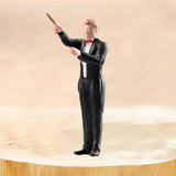 Maxbell 1:64 Scale Band Figurine Dioramas for Train Layout Micro Landscape DIY Scene Conductor