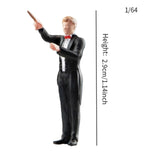 Maxbell 1:64 Scale Band Figurine Dioramas for Train Layout Micro Landscape DIY Scene Conductor