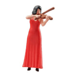 Maxbell 1:64 Scale Band Figurine Dioramas for Train Layout Micro Landscape DIY Scene Violinist