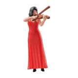 Maxbell 1:64 Scale Band Figurine Dioramas for Train Layout Micro Landscape DIY Scene Violinist