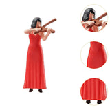 Maxbell 1:64 Scale Band Figurine Dioramas for Train Layout Micro Landscape DIY Scene Violinist