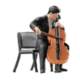 Maxbell 1:64 Scale Band Figurine Dioramas for Train Layout Micro Landscape DIY Scene Cellist
