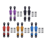 Maxbell 2 Pieces 1:10 RC Car Shock Absorber Metal Spring for Crawler Vehicles Trucks purple