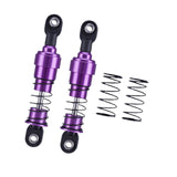 Maxbell 2 Pieces 1:10 RC Car Shock Absorber Metal Spring for Crawler Vehicles Trucks purple
