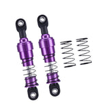 Maxbell 2 Pieces 1:10 RC Car Shock Absorber Metal Spring for Crawler Vehicles Trucks purple