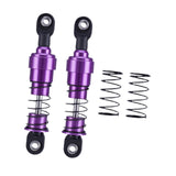 Maxbell 2 Pieces 1:10 RC Car Shock Absorber Metal Spring for Crawler Vehicles Trucks purple