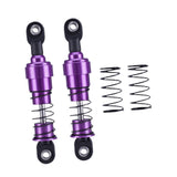 Maxbell 2 Pieces 1:10 RC Car Shock Absorber Metal Spring for Crawler Vehicles Trucks purple