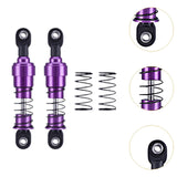 Maxbell 2 Pieces 1:10 RC Car Shock Absorber Metal Spring for Crawler Vehicles Trucks purple