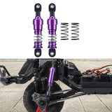 Maxbell 2 Pieces 1:10 RC Car Shock Absorber Metal Spring for Crawler Vehicles Trucks purple