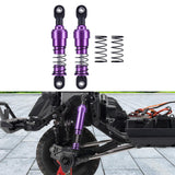 Maxbell 2 Pieces 1:10 RC Car Shock Absorber Metal Spring for Crawler Vehicles Trucks purple